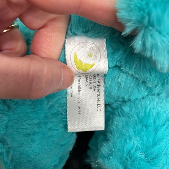 Animal Adventure Green Monkey Lovey Security Plush Rattle. Size 11” . NWT - Picture 7 of 8